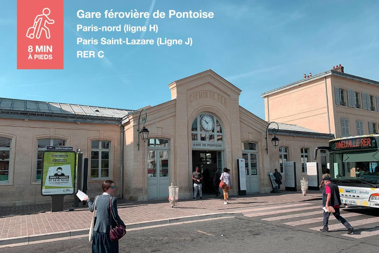 Studio Cosy En Plein Coeur Historique De Pontoise Lägenhet Exteriör bild