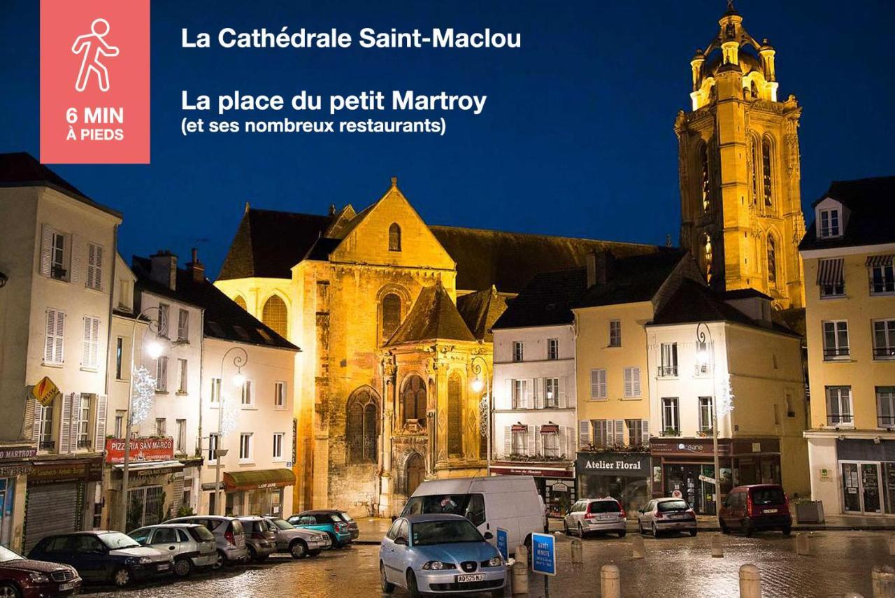 Studio Cosy En Plein Coeur Historique De Pontoise Lägenhet Exteriör bild
