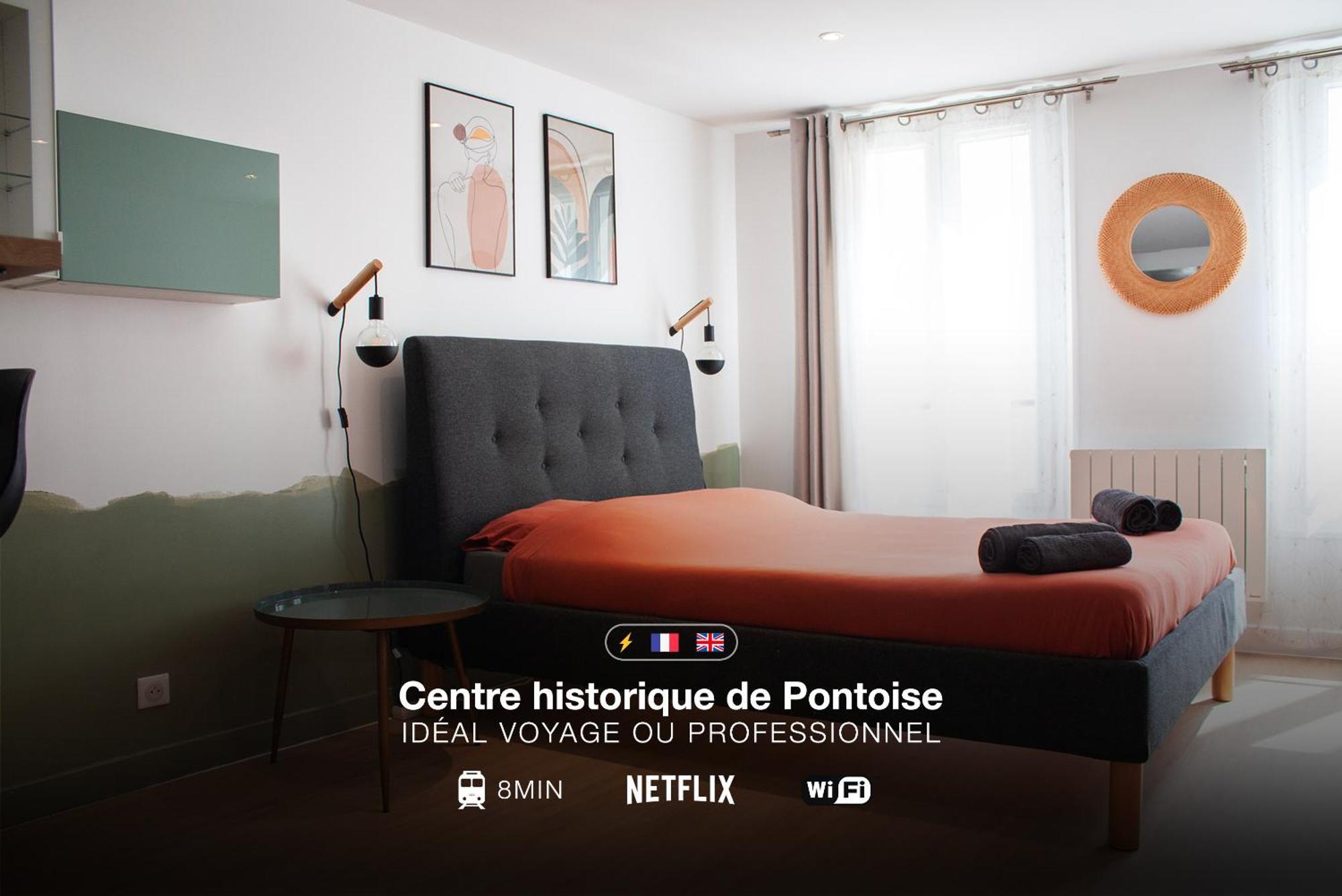 Studio Cosy En Plein Coeur Historique De Pontoise Lägenhet Exteriör bild